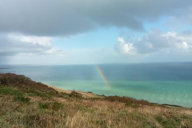 All the colours of the rainbow at Beachy Head. Taken by Kelvin Lunscombe with a Sony Xperia. SUS-210511-114008001