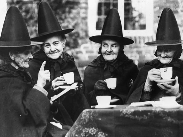 And finally...a very tenuous link to Northampton but a great picture! Four elderly women wearing Jacobean dress taking their afternoon tea at the Hospital of Holy and Undivided Trinity at Castle Rising, Norfolk. The Hospital was founded by Henry Howard, Earl of Northampton, in 1610 and provides for a governess and twelve sisters. It is a quiet retreat for quaintly garbed old ladies to spend the eventide of life. (Photo by Fox Photos/Getty Images)