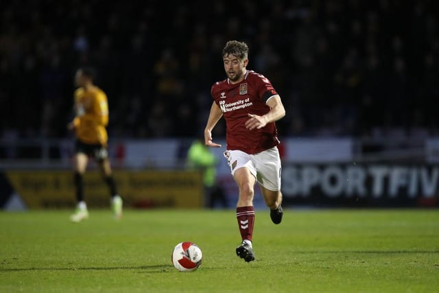 Less influential than he has been in recent games although his role here was more about staying disciplined and disrupting things in midfield rather than being especially expressive on the ball. Was still involved in a few nice passages as Cobblers countered effectively... 7