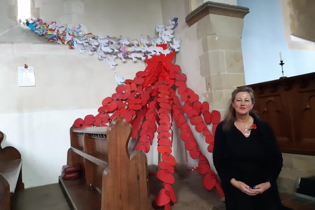 Cheryl Stead, designed and built the display with help from the pupils of Arundel Church of England School