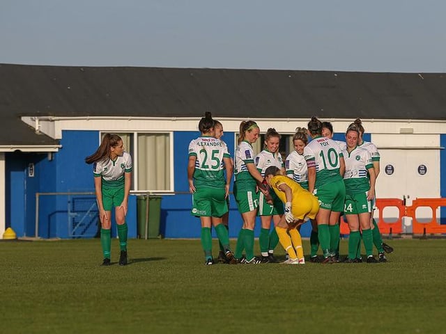 Action from Chichester and Selsey Ladies' FA WNL Cup win over Plymouth / Picture: Sheena Booker