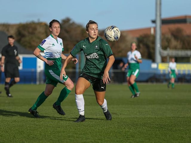 Action from Chichester and Selsey Ladies' FA WNL Cup win over Plymouth / Picture: Sheena Booker