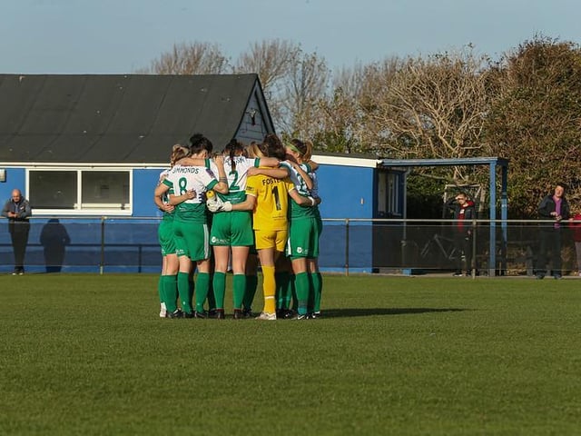 Action from Chichester and Selsey Ladies' FA WNL Cup win over Plymouth / Picture: Sheena Booker