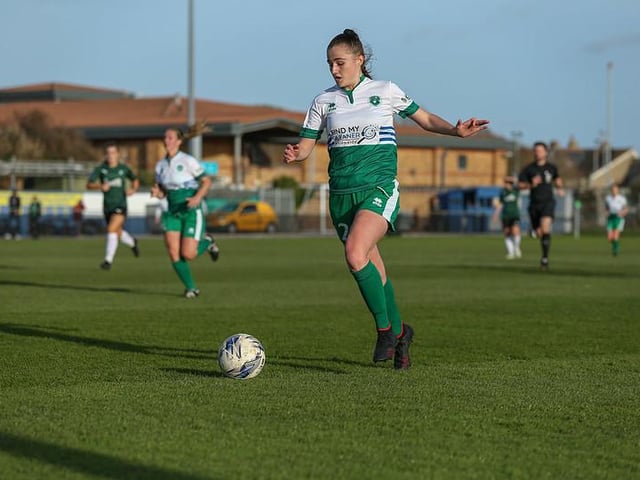 Action from Chichester and Selsey Ladies' FA WNL Cup win over Plymouth / Picture: Sheena Booker