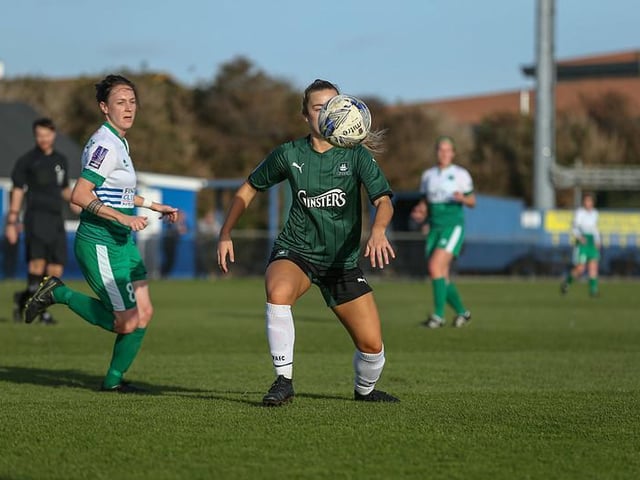 Action from Chichester and Selsey Ladies' FA WNL Cup win over Plymouth / Picture: Sheena Booker