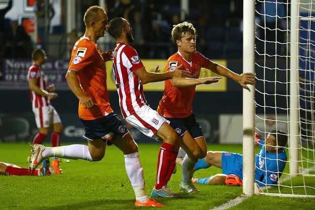 The Hatters fell behind to Jonathan Walters' opener on 67 minutes, Cameron McGeehan equalising in stoppage time. The Premier League Potters then went through on penalties when Scott Griffiths missed and Geoff Cameron didn't.