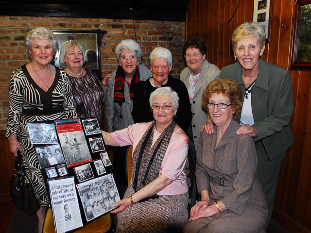 Ladies from the accounts department at British Sugar, Oundle road having a reunion at the Cherry Tree pub, Oundle road. Pictured  are Jennie Russell and Coral Pepper with their former colleagues.