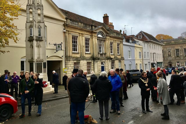 The people of Warwick held a brief ceremony on Remembrance Day at the Warwick War Memorial - 100 years after the memorial was unveiled to a huge crowd in 1921.