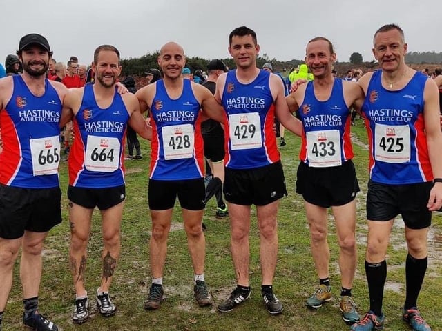 Hastings AC's cross country runners