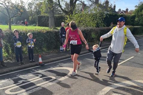 Heart and Sole's Woody Thompson supported by mum and dad Helen Rothermel and Nick Thompson