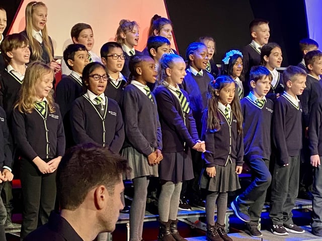 Abbotsmede at Peterborough Sings! Schools' Singing Day at The Cresset