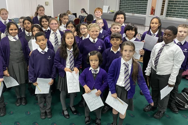 Newark Hill at Peterborough Sings! Schools' Singing Day at The Cresset