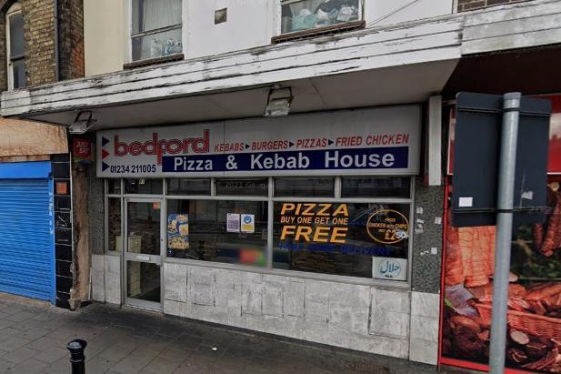 This Midland Road kebab house in Bedford, was rated 2 on August 12