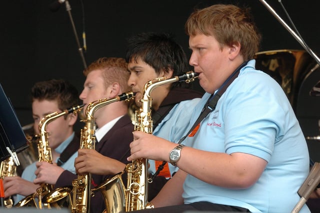 East of England country show 2004 
East of England country show 2004  -James Valentine [left] with the Deacons school orchestra