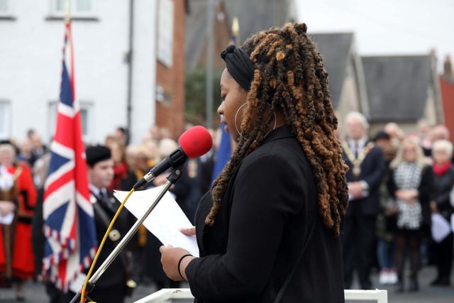 Leaya Collymore reads a poem about 2nd Lt Walter Tull