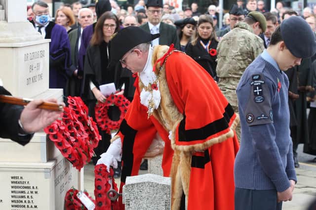 The 2021 Remembrance Sunday service and march past in Worthing
