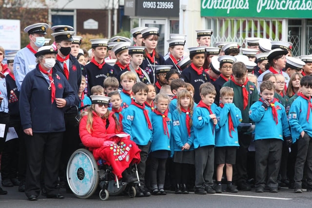 The 2021 Remembrance Sunday service and march past in Worthing