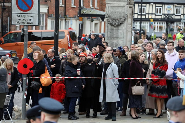 People gathered to pay their respects in Sheep Street