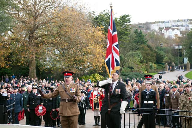 Hastings Remembrance service 2021. Photo by Frank Copper SUS-211114-152957001