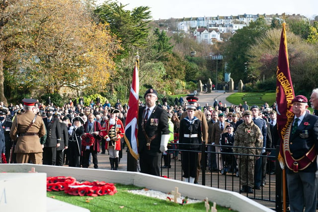 Hastings Remembrance service 2021. Photo by Frank Copper SUS-211114-153421001