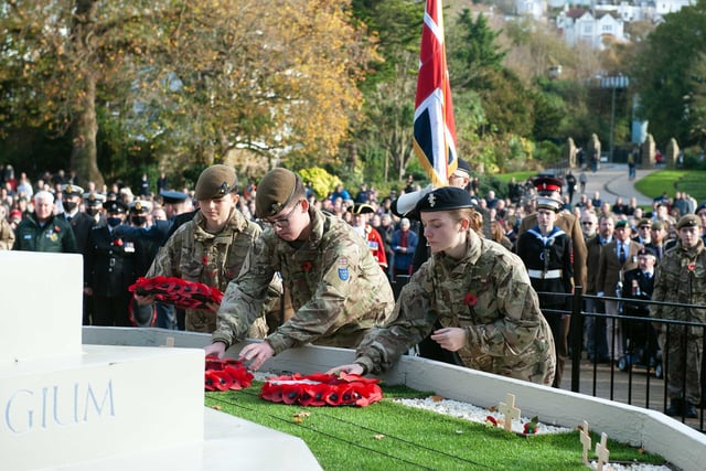 Hastings Remembrance service 2021. Photo by Frank Copper SUS-211114-153348001