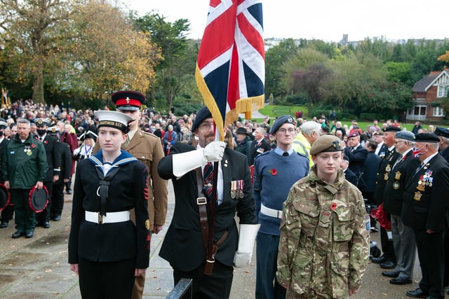 Hastings Remembrance service 2021. Photo by Frank Copper SUS-211114-152924001