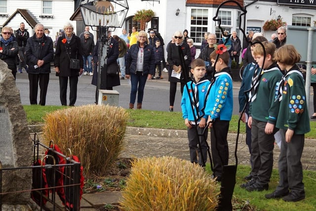 Remembrance service 2021 in Little Common. Photo by Derek Canty SUS-211115-084053001