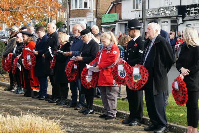 Remembrance service 2021 in Little Common. Photo by Derek Canty SUS-211115-084315001