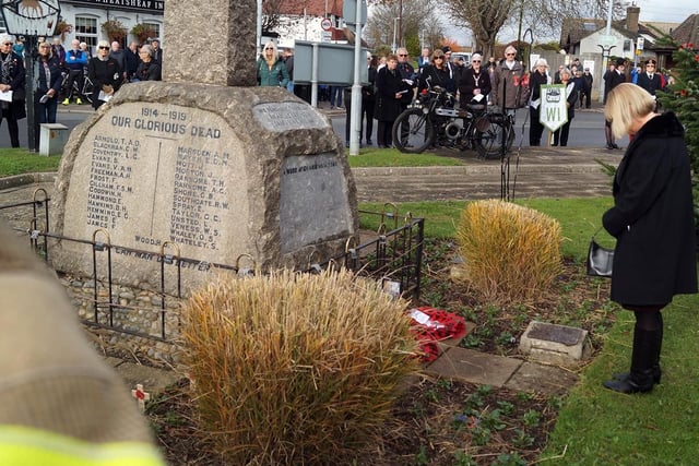 Remembrance service 2021 in Little Common. Photo by Derek Canty SUS-211115-084325001