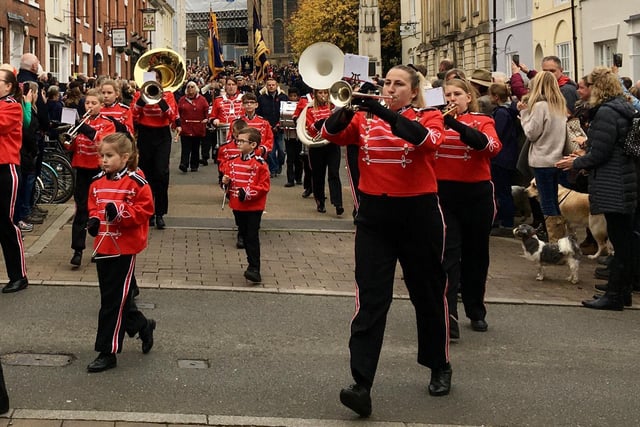 The parade through Warwick