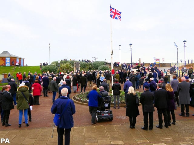 Remembrance Sunday in Sutton on Sea (Picture: Mablethorpe Photo Album)