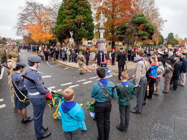 Louth Remembrance Sunday (14th November 2021). Photo: John Aron.