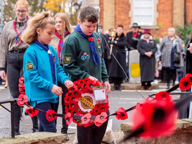 Louth Remembrance Sunday (14th November 2021). Photo: John Aron.