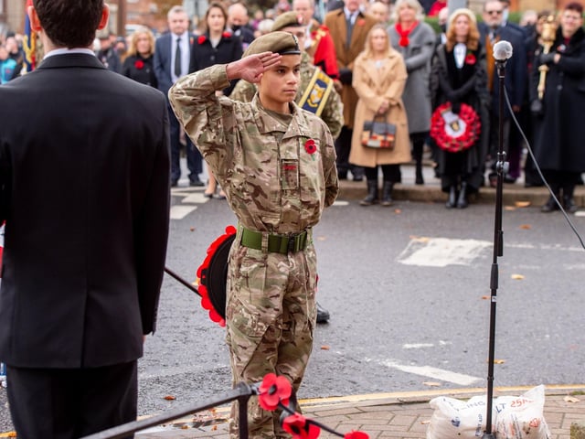 Louth Remembrance Sunday (14th November 2021). Photo: John Aron.