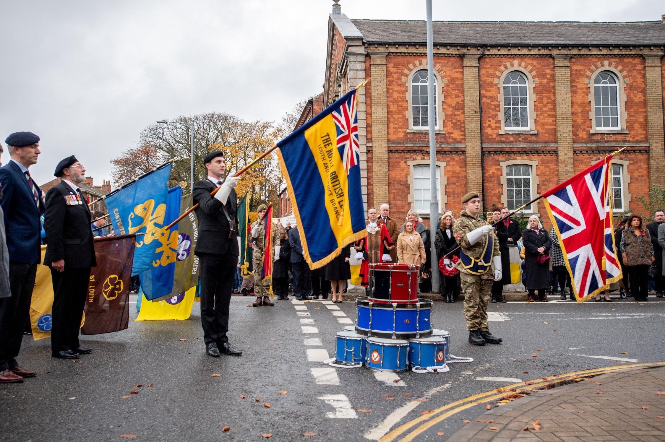 Louth Remembrance Sunday (14th November 2021). Photo: John Aron.