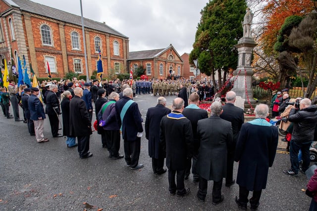 Louth Remembrance Sunday (14th November 2021). Photo: John Aron.