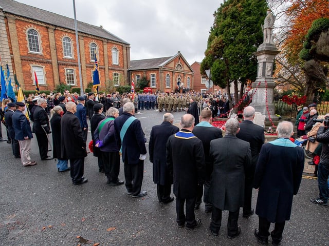 Louth Remembrance Sunday (14th November 2021). Photo: John Aron.