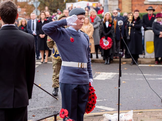 Louth Remembrance Sunday (14th November 2021). Photo: John Aron.