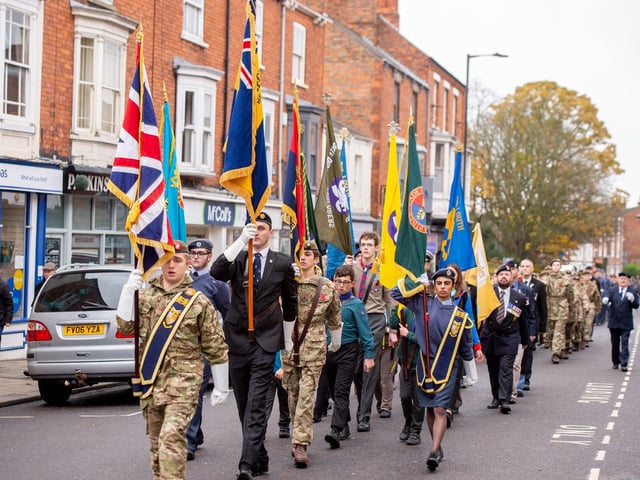 Louth Remembrance Sunday (14th November 2021). Photo: John Aron.