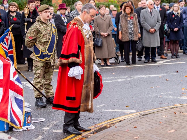 Louth Remembrance Sunday (14th November 2021). Photo: John Aron.
