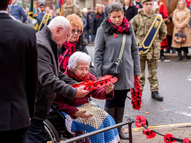 Louth Remembrance Sunday (14th November 2021). Photo: John Aron.