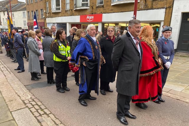 Lining up for the start of the parade in Daventry town centre. Picture: DTC.