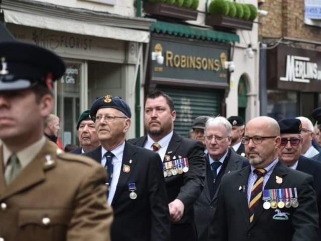 The parade in Lutterworth