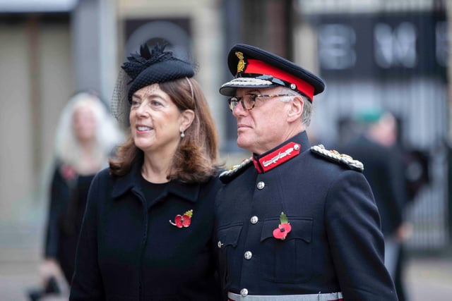 Remembrance Sunday parade, civic procession and service in Northampton town centre on Sunday, November 14 2021. Photo: Kirsty Edmonds