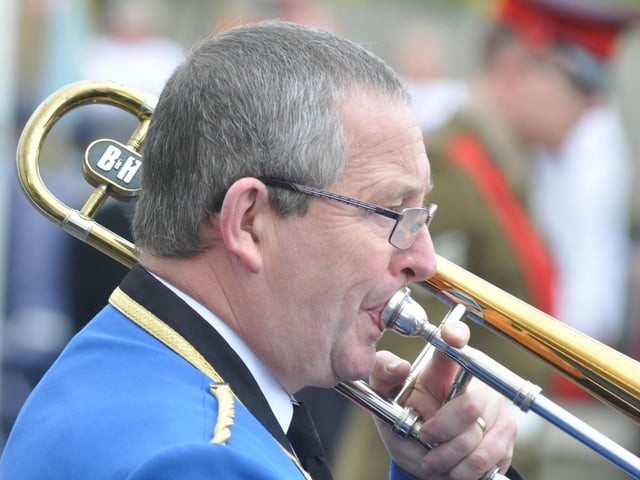 The Remembrance Service at Burgess Hill War Memorial on Sunday (November 14). Picture: Phil Dennett.