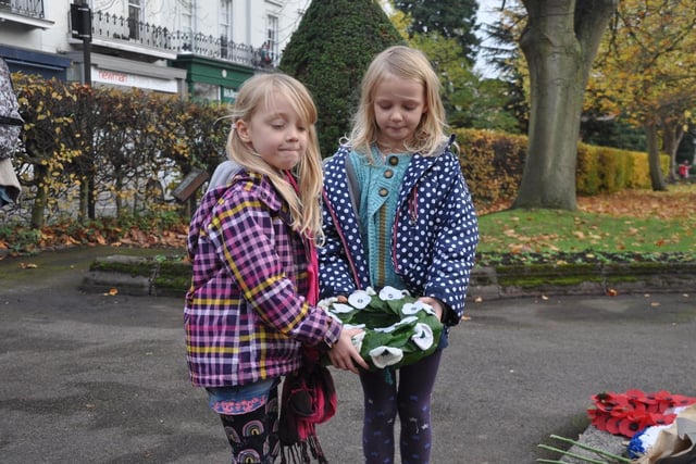 A White Poppy wreath was laid at the War Memorial in Leamington on the afternoon of Remembrance Sunday.
