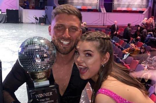 Strictly Northampton champions 2021 Mathew Hancock and dance partner Jessica Box from Step by Step Dance School