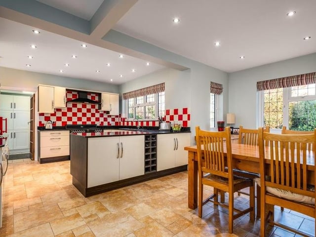 A five-bed detached home on Thorpe Road, Longthrope.