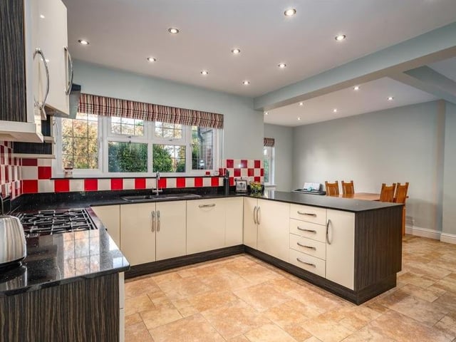 A five-bed detached home on Thorpe Road, Longthrope.