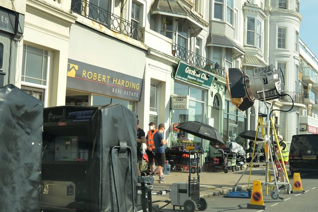 Filming of Close To Me in St Leonards, 15/9/20